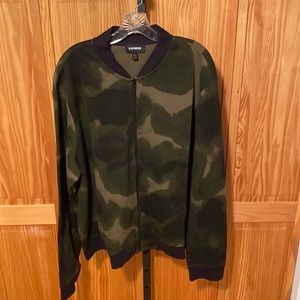 EXPRESS camo zip up track jacket